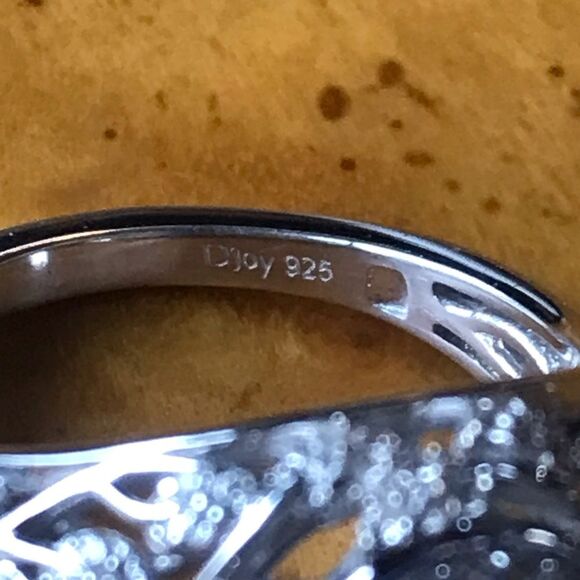 Natural Ceruleite Sterling Silver Ring Size 7 - Picture 8 of 8